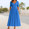 Monica | Wickelkleid mit kurzen Ärmeln