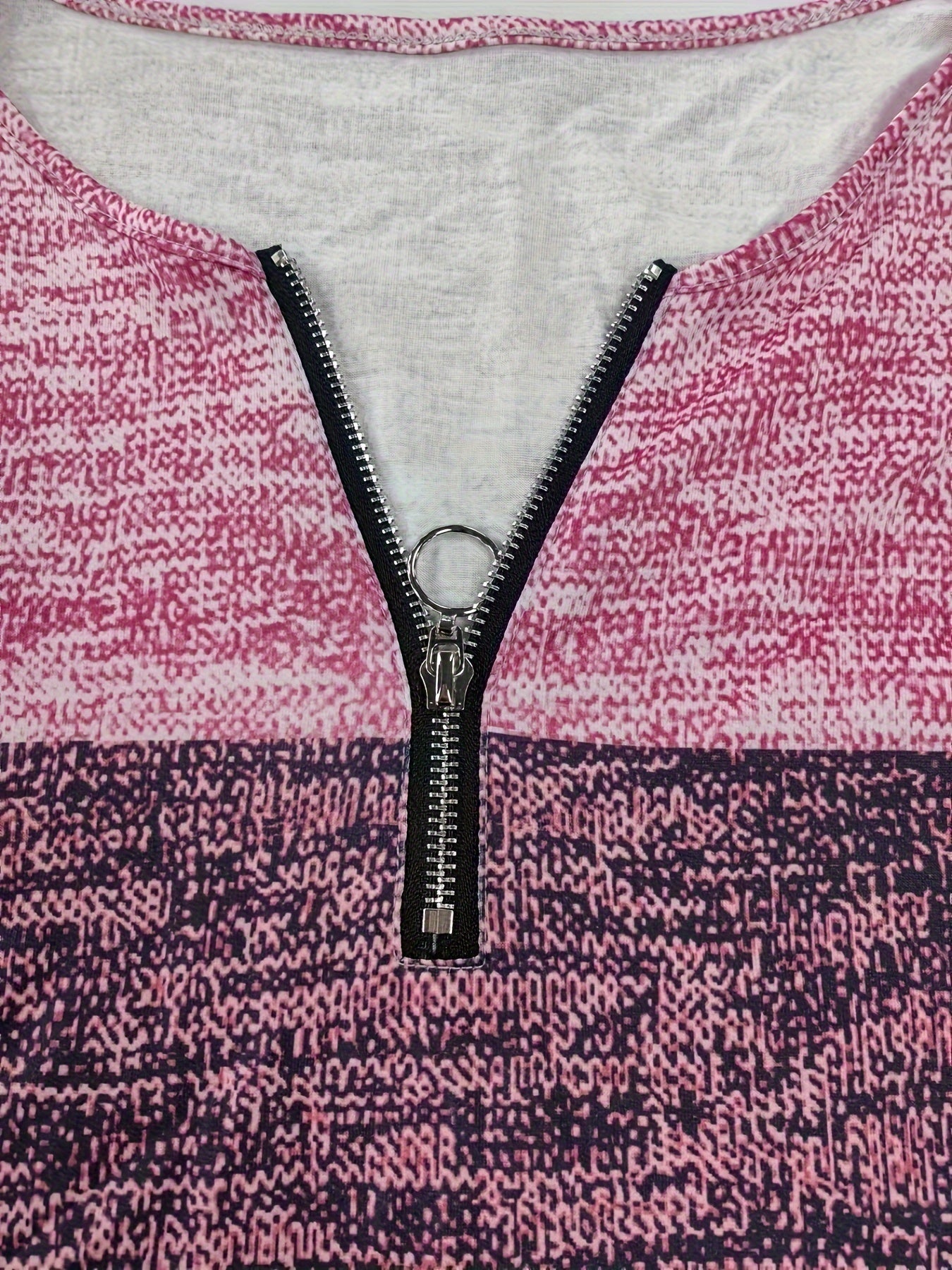 Jacquilen | Elegantes T-Shirt mit Stehkragen