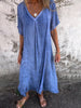 Nova | Bequemes V-Ausschnitt-Kleid mit losem Schnitt