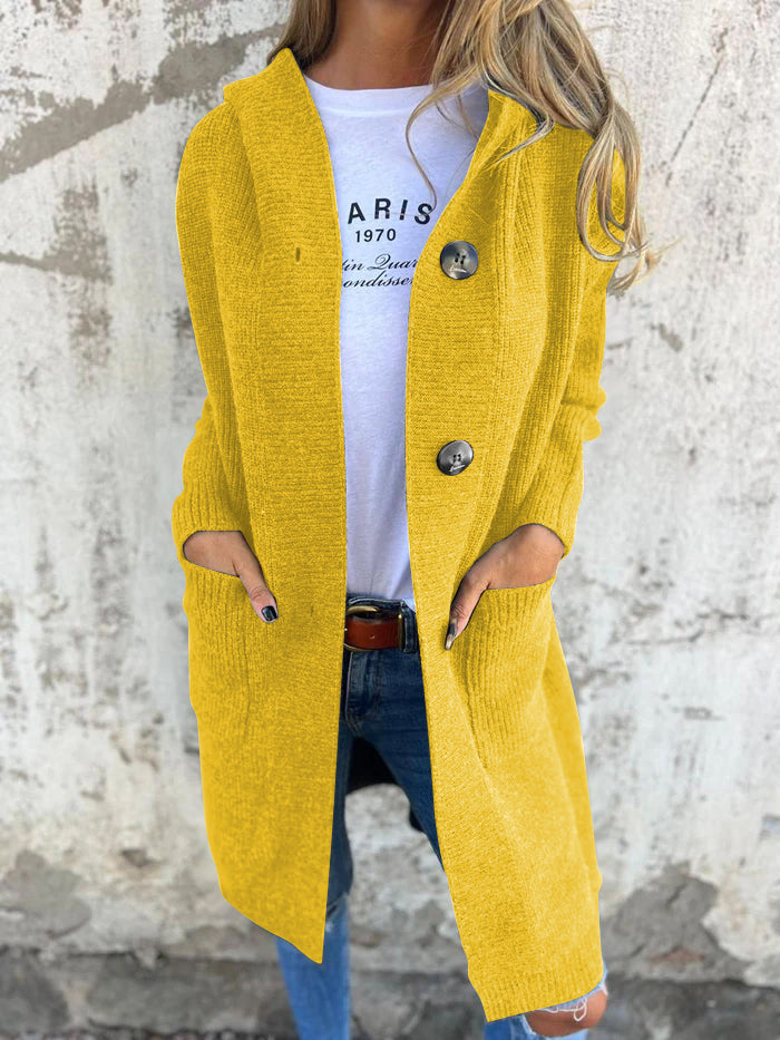 Criselda | Stilvoller langer Strickcardigan