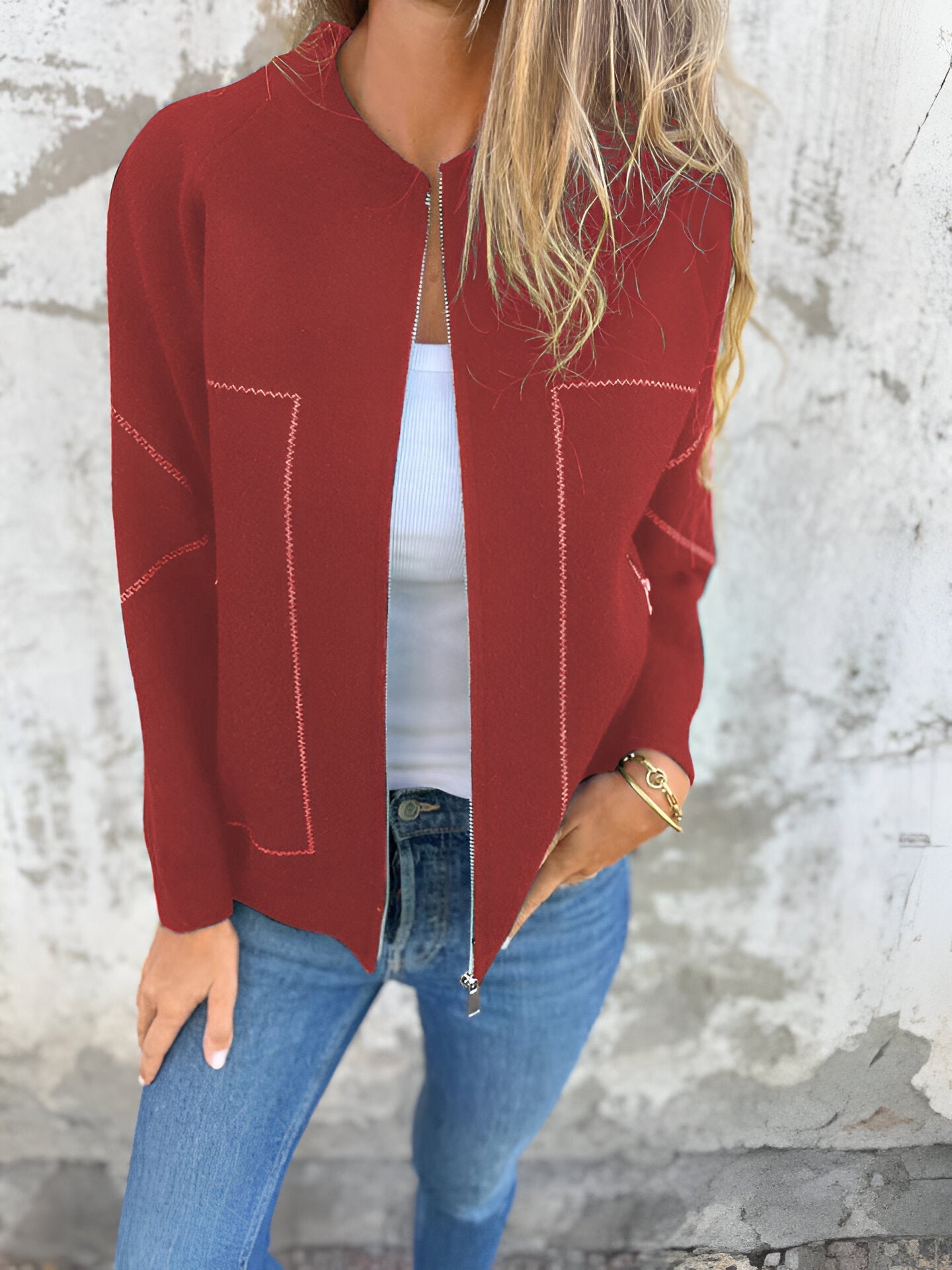 FRE™ | stylische Jacke - Rot / S
