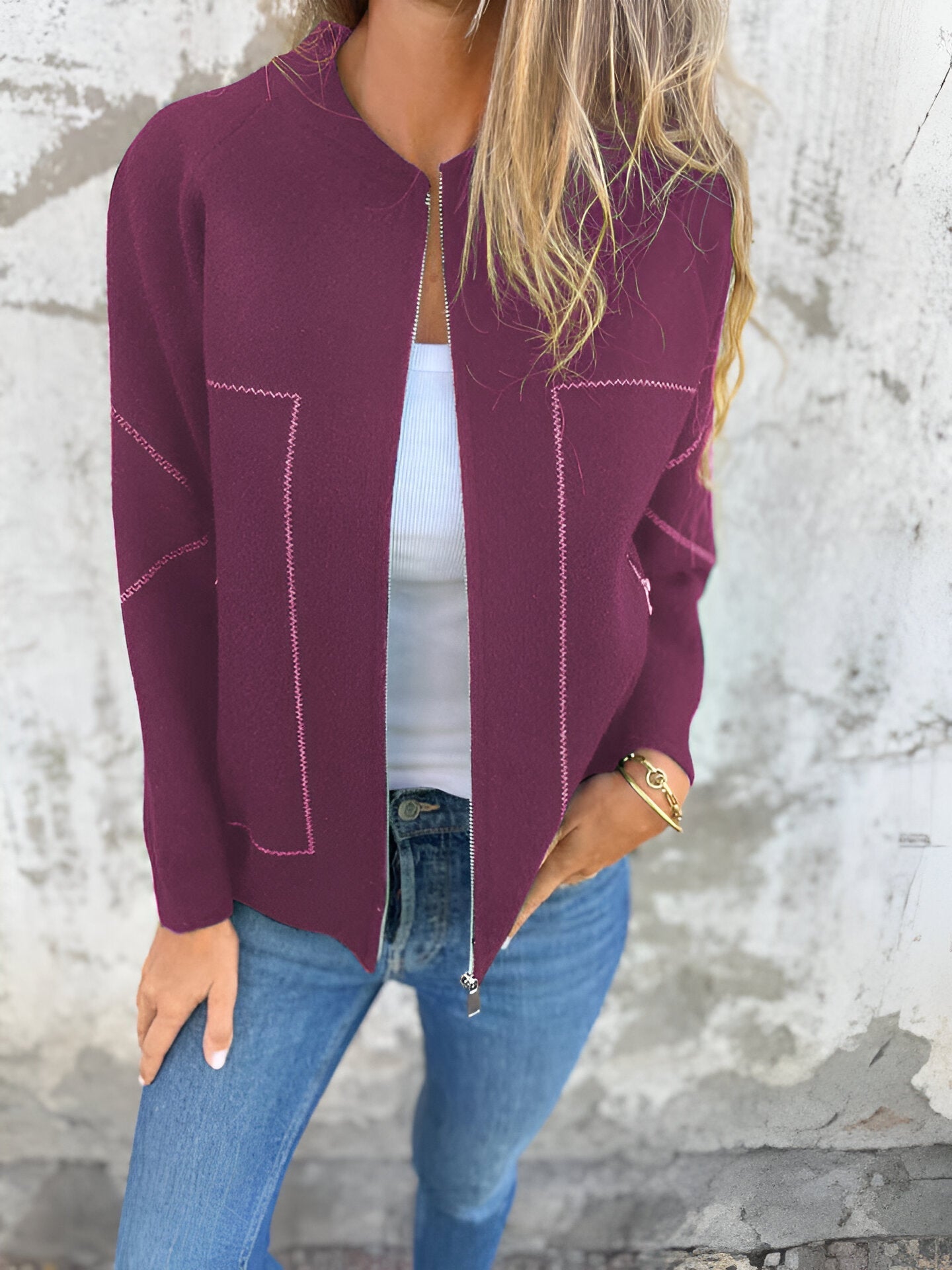 FRE™ | stylische Jacke - Lila / S