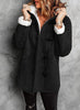 Sarinna | Damenmantel mit Kapuze und Samtdetails