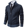 Edward™ | Moderne Herrenjacke - Mens Sweater - Blau / M