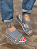 Kasey | trendige Römersandalen mit fischförmiger Schnalle für den Sommer