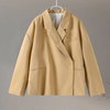Xarra™ - Ästhetischer Blazer in Übergröße - Beige / S