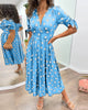 Caliste | Stilvolles Kleid mit Polka-Dots und tiefem V-Ausschnitt