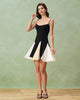 Zia | Schwarzes Slip-Minikleid