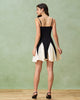 Zia | Schwarzes Slip-Minikleid