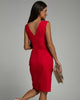 Bretta | Schickes Kleid mit V-Ausschnitt und sexy Seitenschlitz