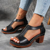 Zinia | Elegante T-Strap-Keilsandalen mit Schnalle