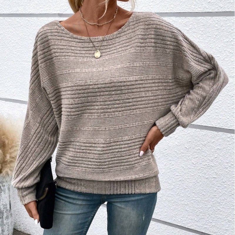 Yarisa | Gestreiftes Langarmshirt mit Rundhals