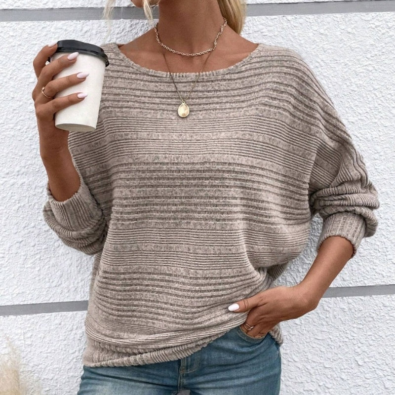 Yarisa | Gestreiftes Langarmshirt mit Rundhals