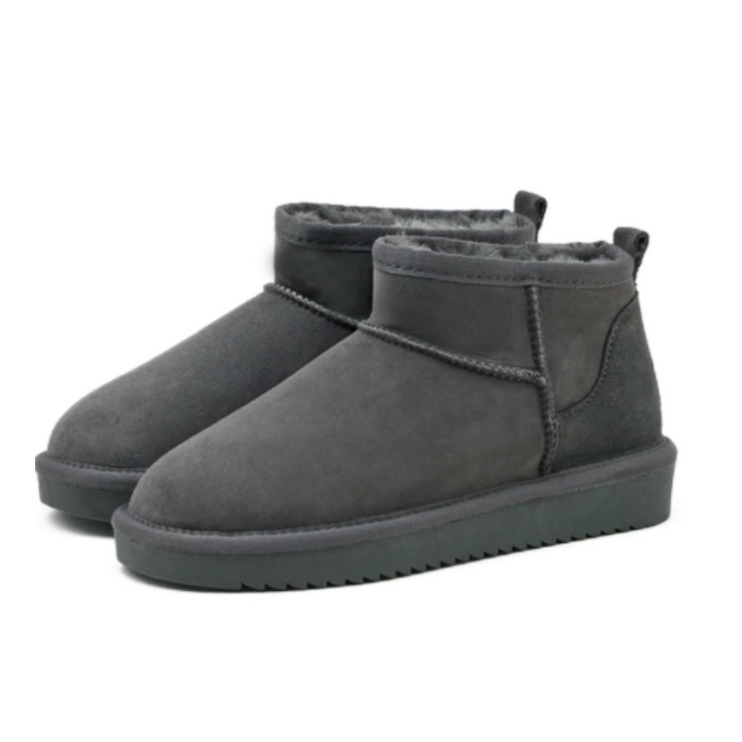 BreezeBoots™ | Boston Mini Stiefel - Grau / 36