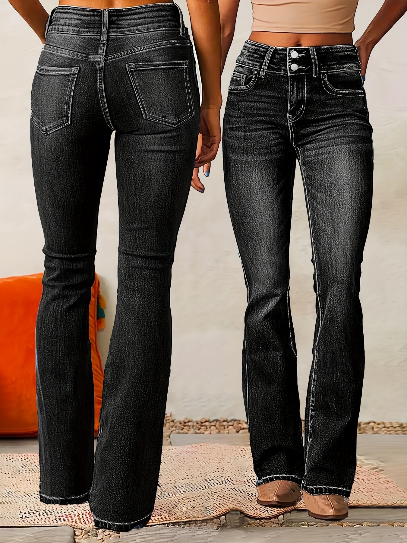 Tanya | Figurbetonte High-Flared Hose