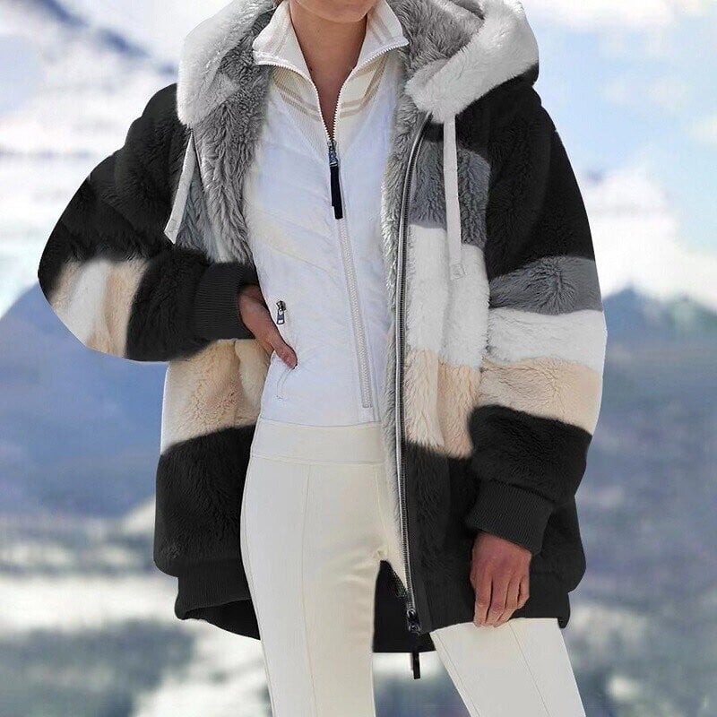 Vivi™ | Modische Steppjacke mit Kontrasten - Schwarz 🔥 / S