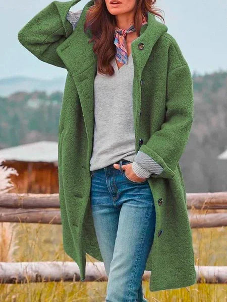 Leonie™ | Warmer Kuschelmantel - Grün / S