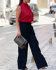 Rita | Asymmetrische Hose mit weitem Bein