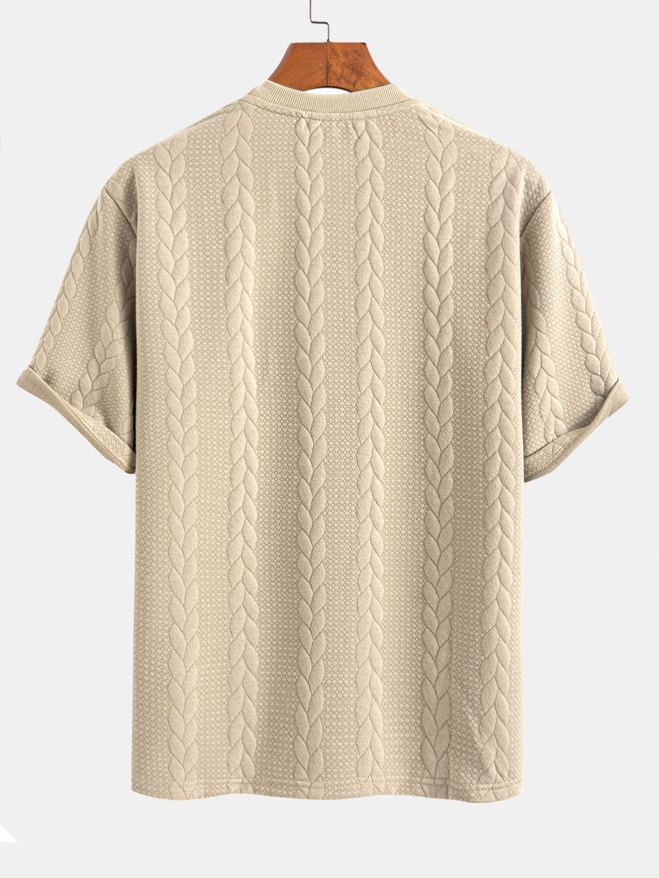Rudy | Lässiges Relax Fit T-Shirt mit Twist-Jacquard-Shorts