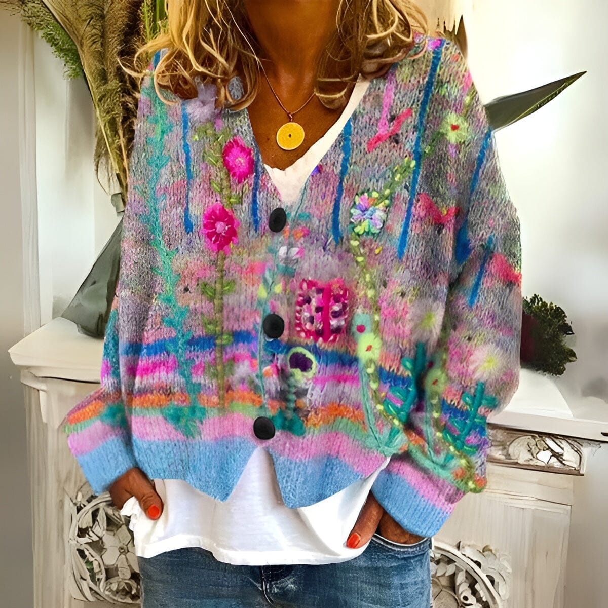 Emaize | Blumen-Cardigan