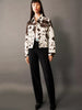 Lianora™ – Gemusterte Lederjacke - S