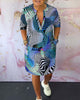 Ainsley | Sommerliches V-Neck-Kleid mit buntem Muster