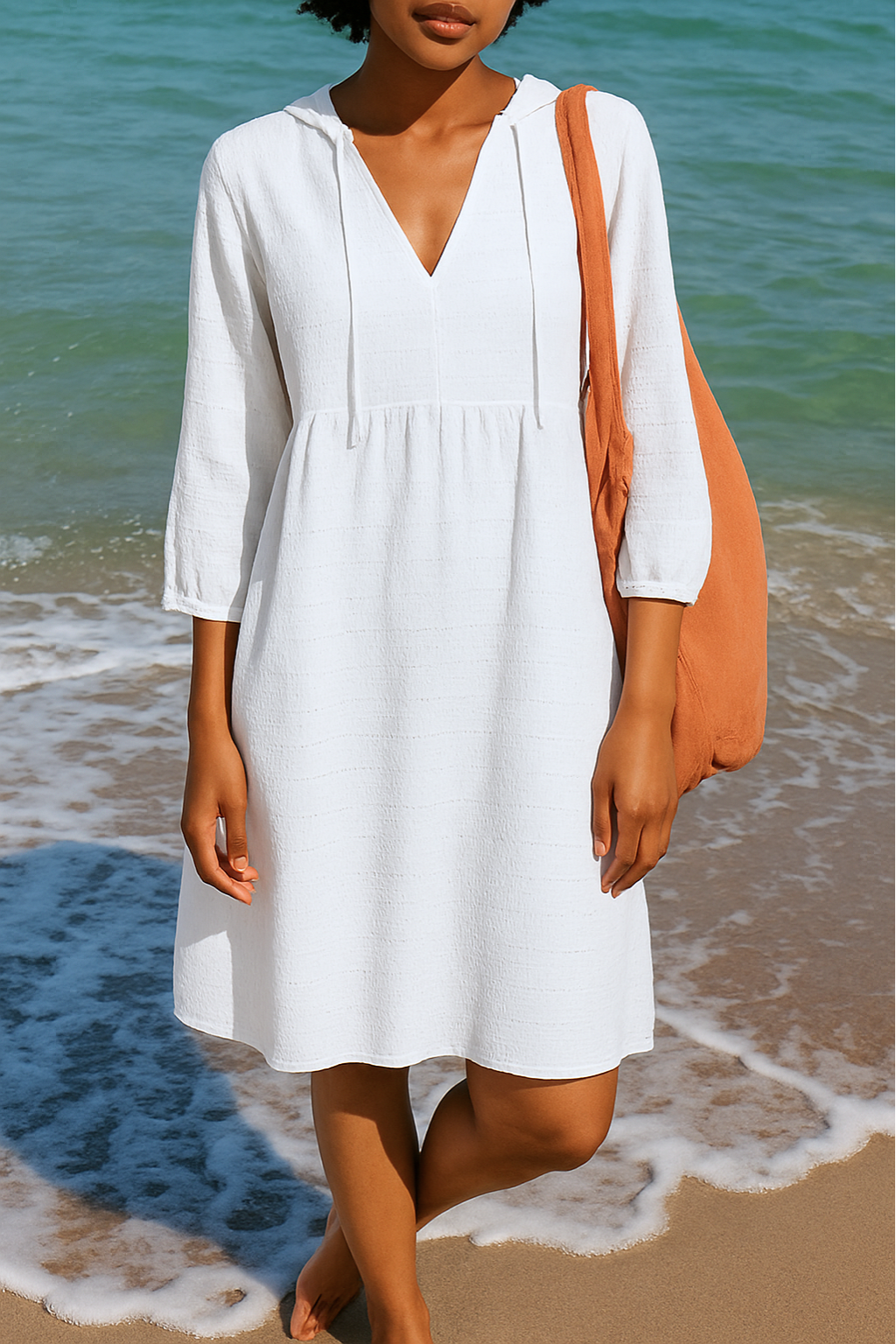 Mirja | Bohemian Style Minikleid mit Kordelzug