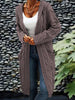 Isabell | Damen-Cardigan mit Taschen - Lila / S