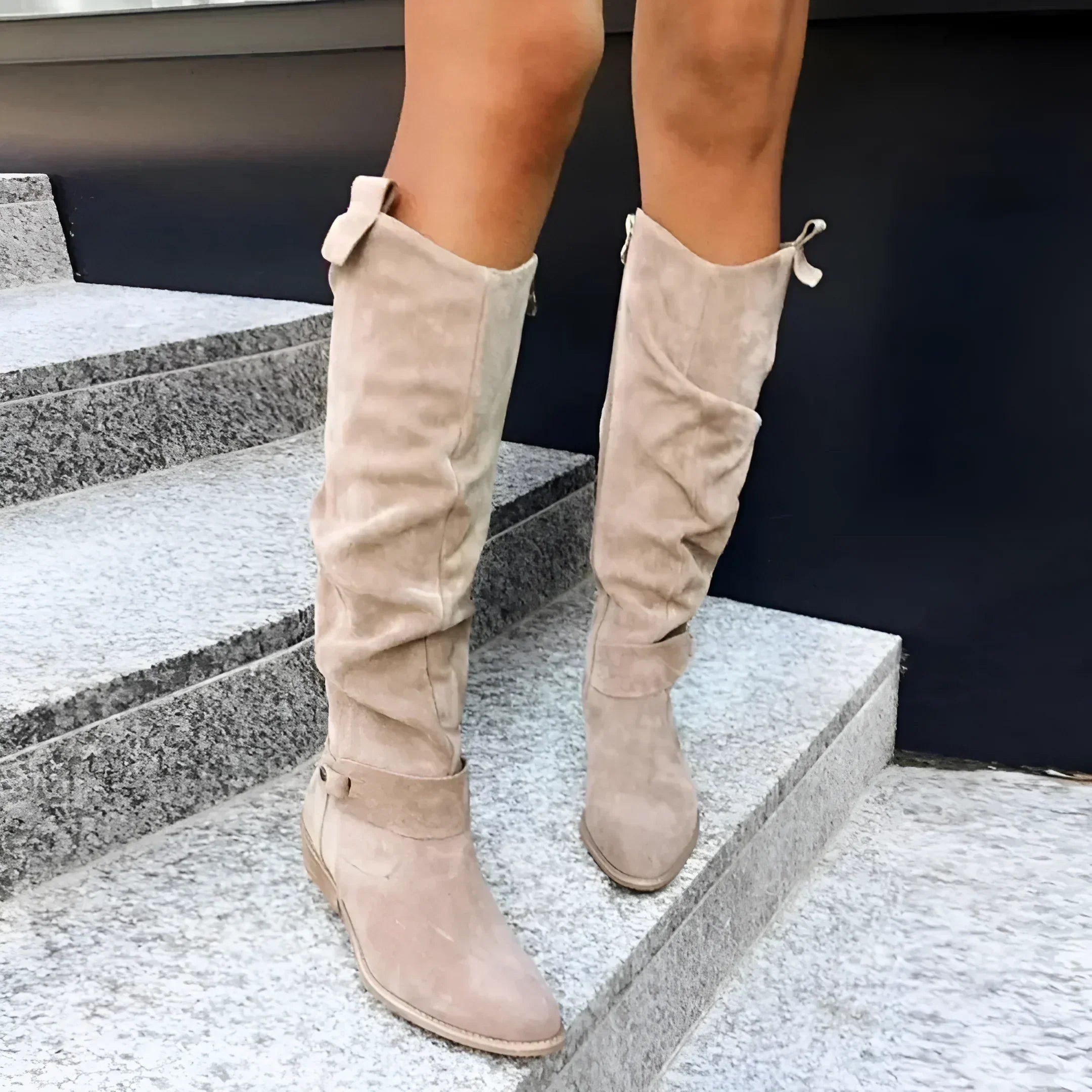 Evelyn™ | Luxus-Damenstiefel - Beige / 35