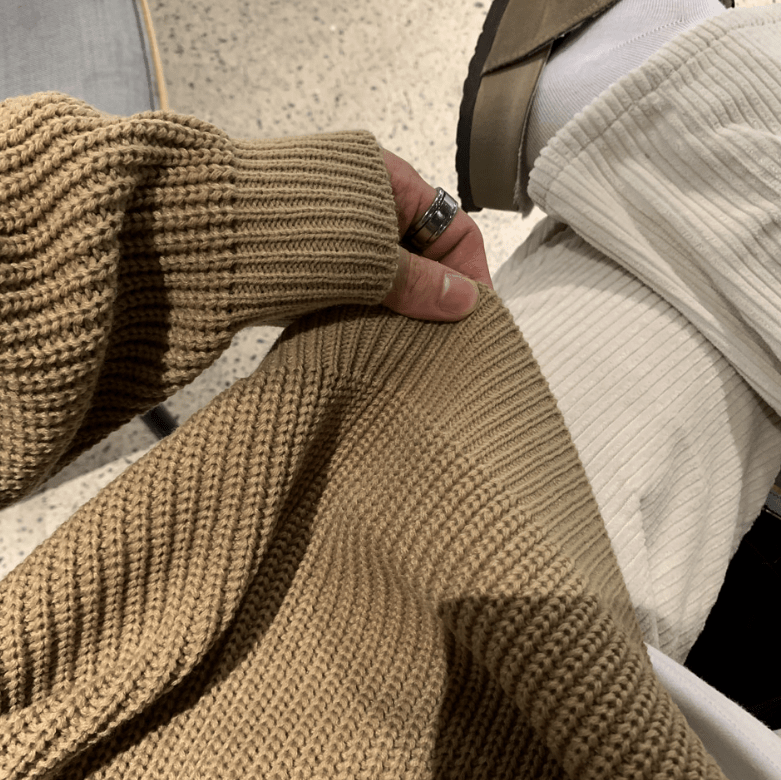 Leonard | Gestrickte Strickjacke mit Knopfleiste