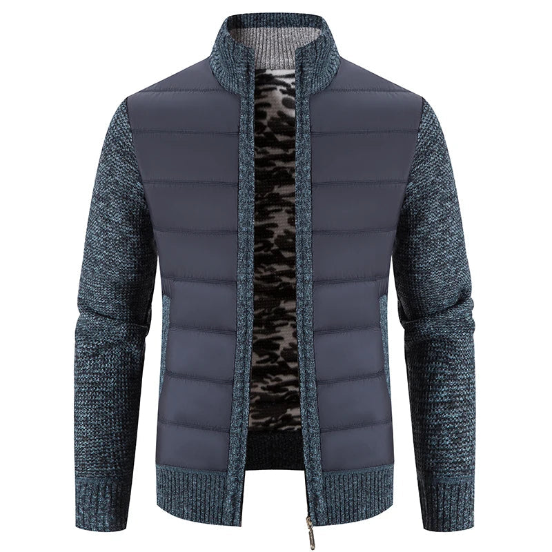 NordicWarm™ – Kuschelige Winter-Strickweste - Dunkelblau / M