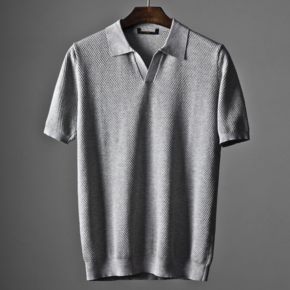 Cove | Lässiges Strick-Poloshirt