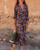 Cheyenne | modisches Kleid im Retro-Design mit V-Ausschnitt