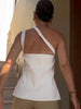 Ash | One-Shoulder-Top mit Knopfdetails