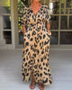 Katyah | Schickes Maxikleid mit wildem Leopardenmuster