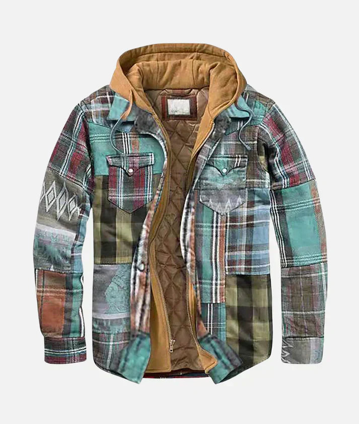 Duncan | Karierte Patchworkjacke