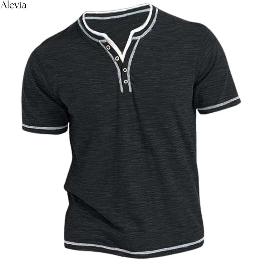 Harold | lässiges T-Shirt, komfortabler Stoff mit V-Ausschnitt.