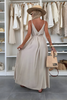 Cat | Fließendes Kleid mit Bindegürtel