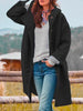 Leonie™ | Warmer Kuschelmantel - Schwarz / S