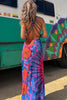 Talie | Tie-Dye Maxikleid mit Rückenschnürung