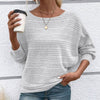 Yarisa | Gestreiftes Langarmshirt mit Rundhals