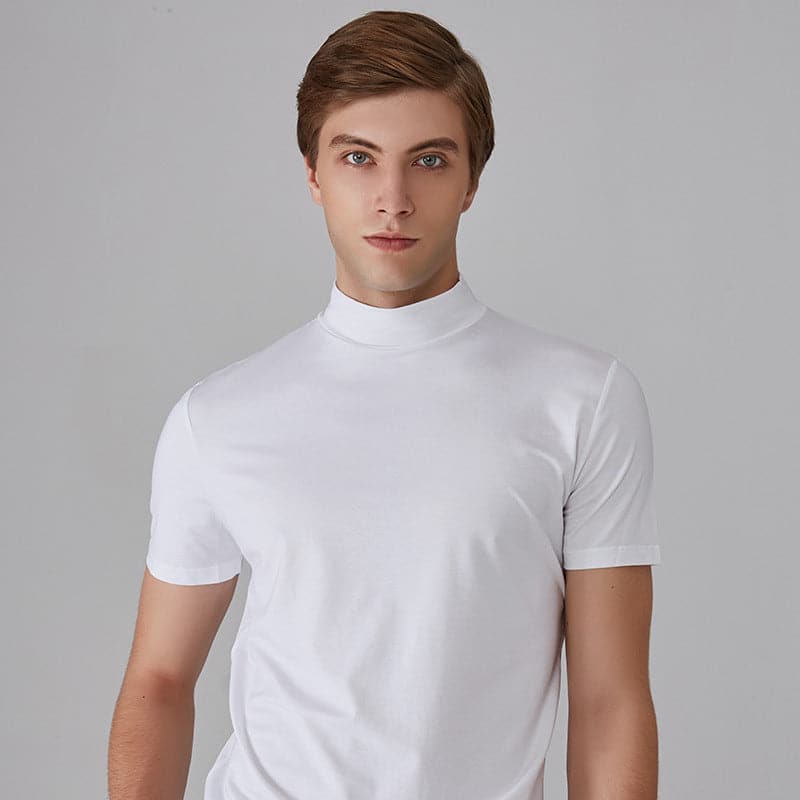 Conor | Figurbetontes High-Neck T-Shirt
