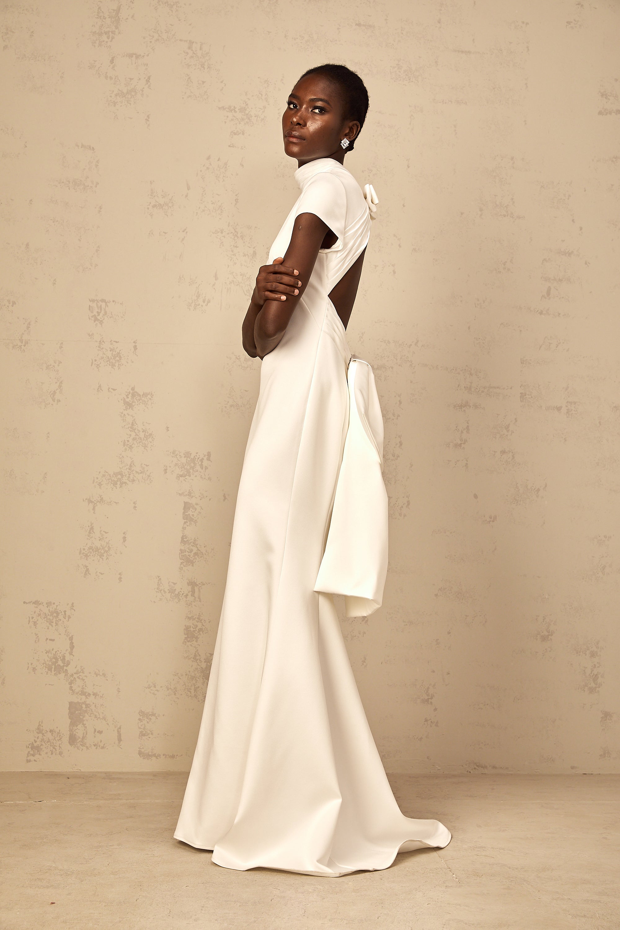 Anelis | Statement-Schleife Meerjungfrau-Maxikleid