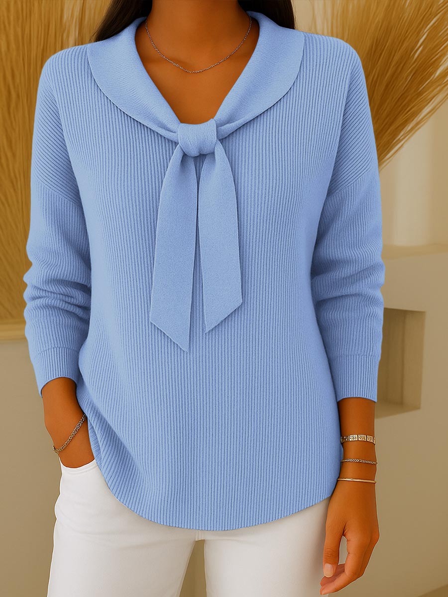 Yerra | Damenpullover mit Krawattendetail