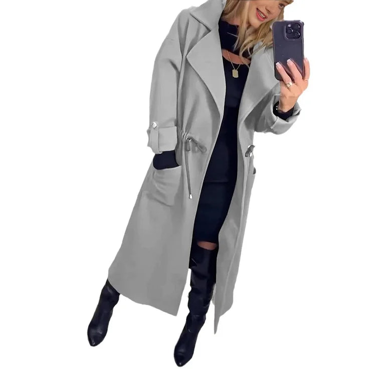 Sophia | Langer Freizeit-Trenchcoat im modernen Stil