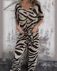 Sailor | Zweiteilig: Safari Chic Oberteil und Hose mit Zebradruck