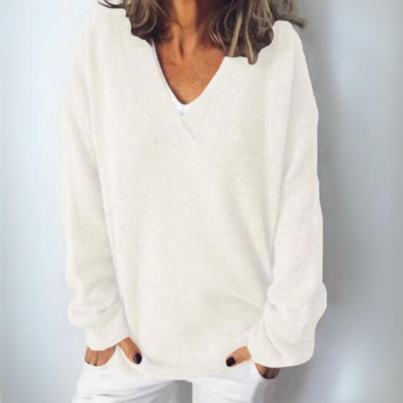 Pamela™ | Strickpullover - Wit / S