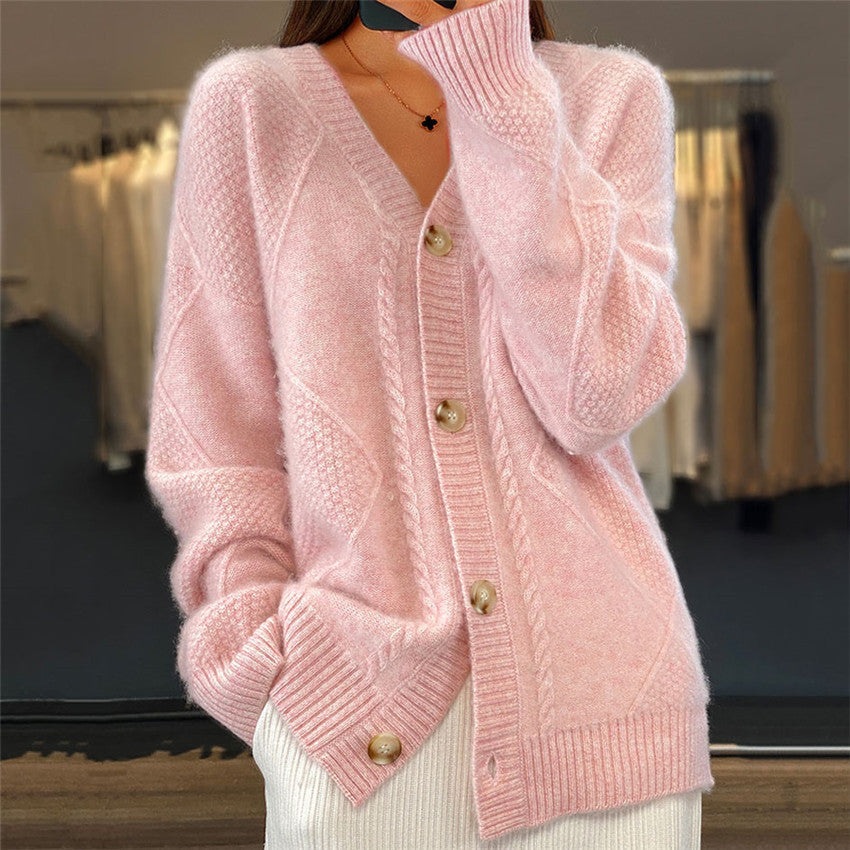 Nova | Strickjacke mit V-Ausschnitt