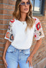 Meribeth | Häkel-Top mit Blumenmuster