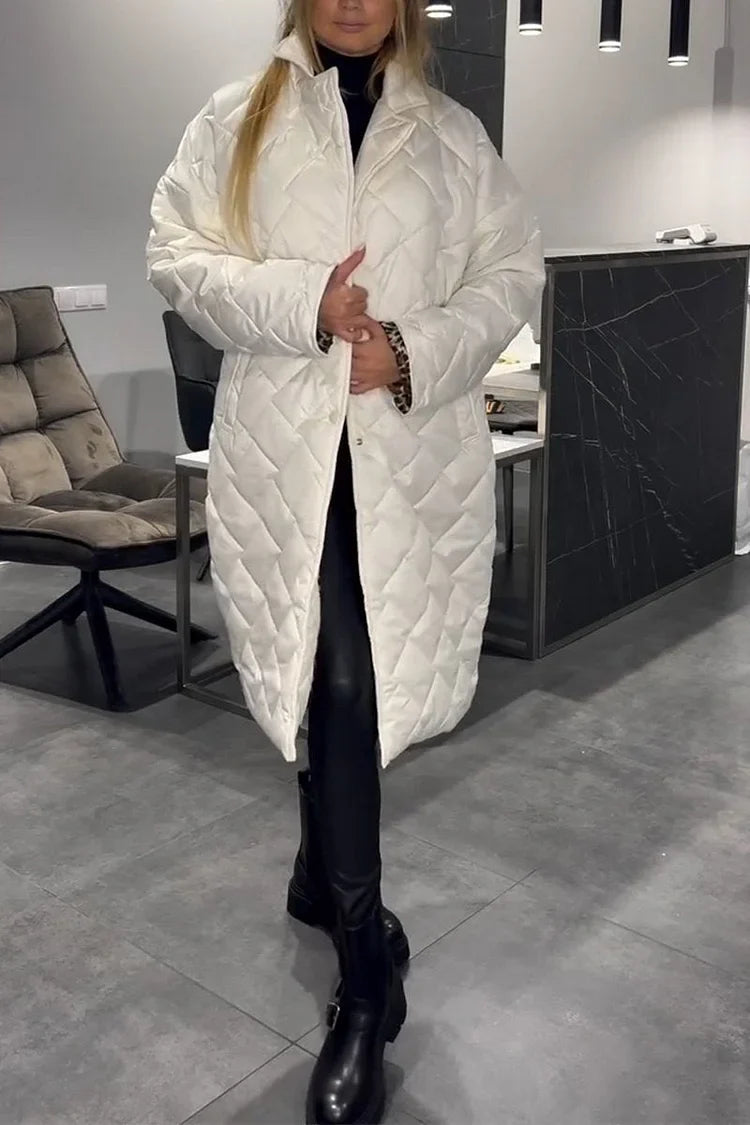 Zelly | Damen-Baumwollmantel mit Revers